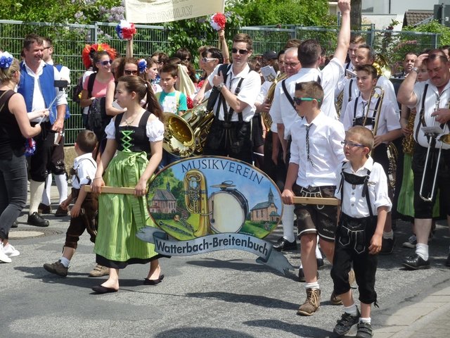 Musikverein Watterbach-Breitenbuch - Blumenkorso Bienenmarkt Michelstadt 2016