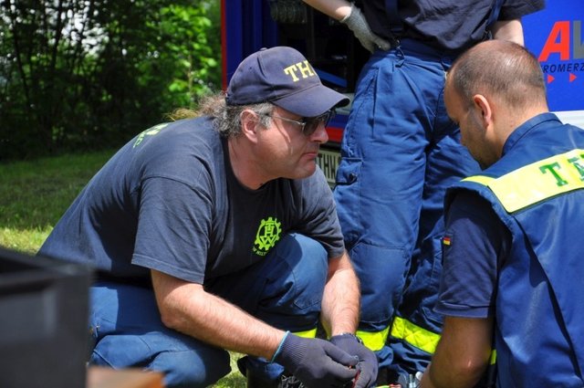 Rückbau nach erledigtem Einsatz.