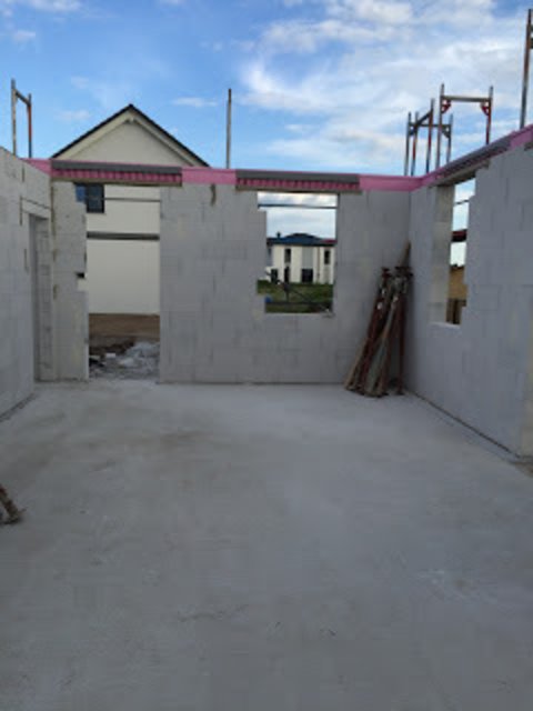 Innenwände werden gestellt