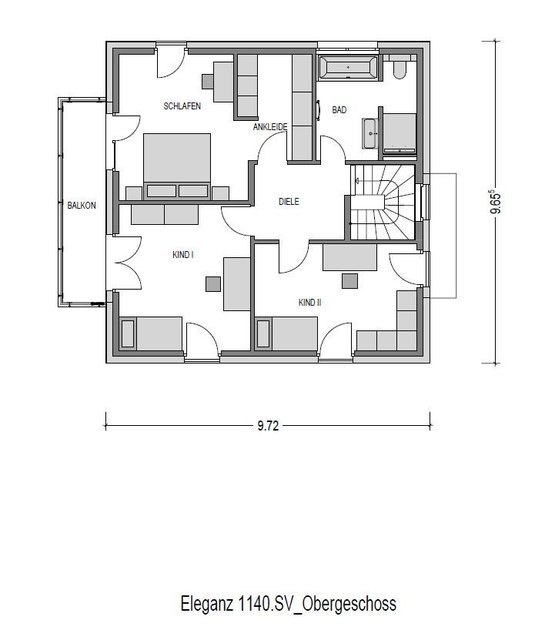 ELEGANZ 1140 SV Grundriss OG
