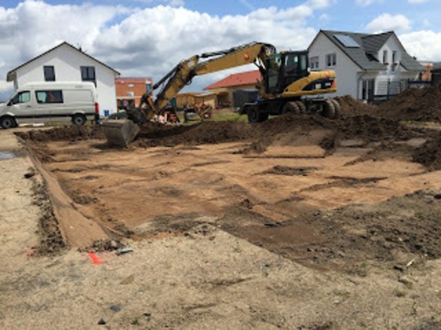 die Erdarbeiten sind in vollem Gange