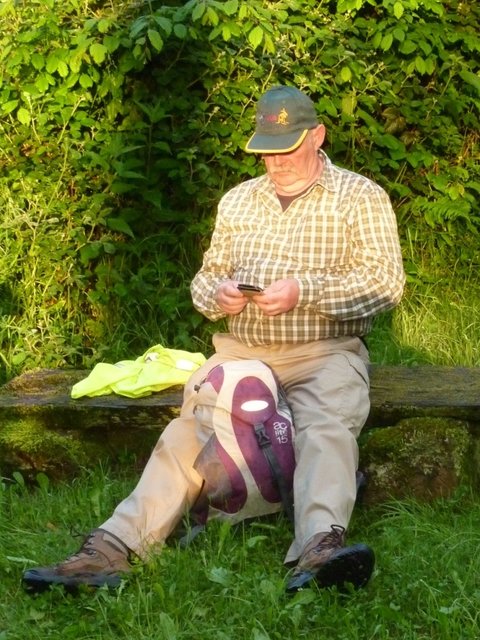 kurze Pause an der Erasmuskapelle
