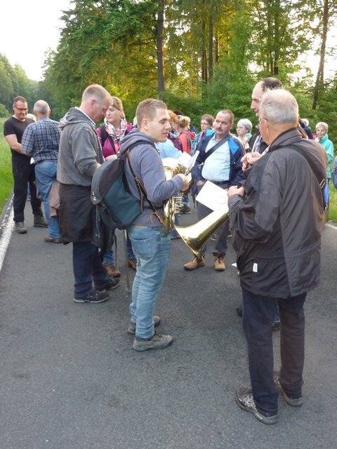 kurze Pause an der Erasmuskapelle