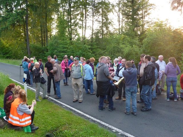 kurze Pause an der Erasmuskapelle