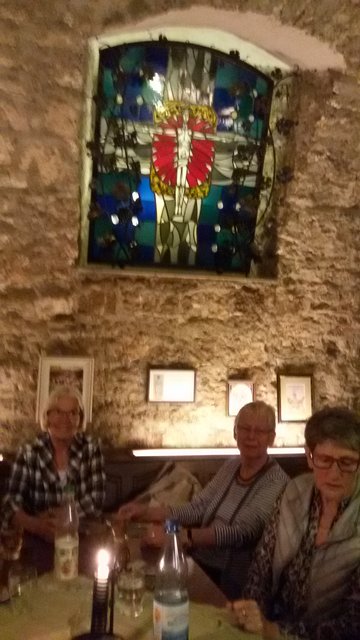 Weinkeller Heidingsfeld besonderes Glasfenster