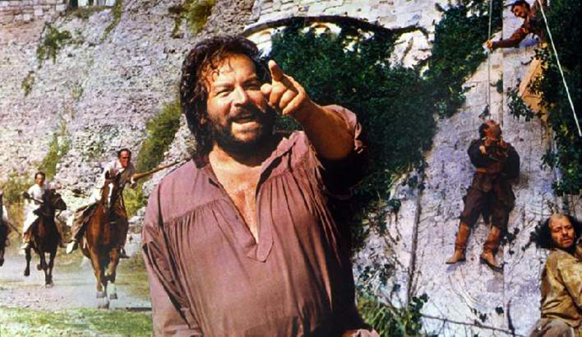 Bud Spencer im Film "Hector, der Ritter ohne Furcht und Tadel".