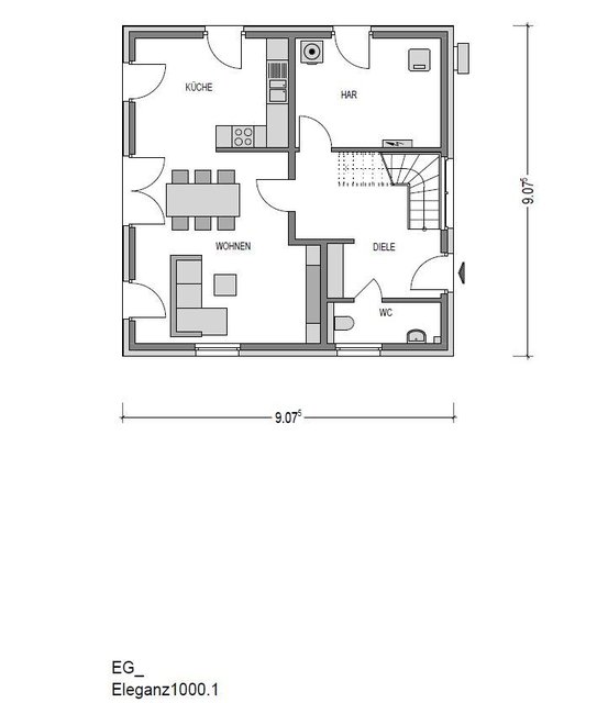 Im Erdgeschoss lässt eine Gestaltung die Räume großzügiger wirken.