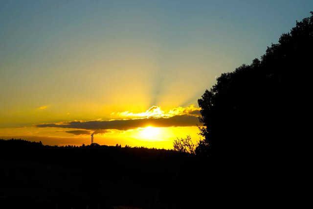 August-Abend bei Monbrunn.
