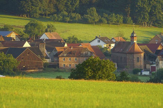 Blick auf Miletnberg-Schippach.