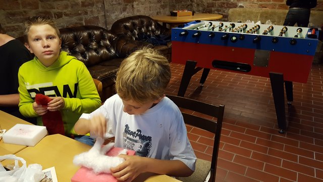 Filip und Gianluca waren intensiv dabei