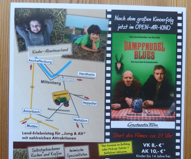 WENSCHDORF FILMREIF am Samstag, 10. September 2016