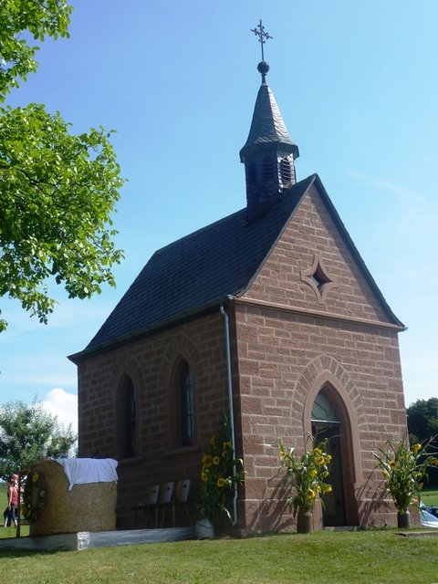 "Odenwälder Trachtenkapelle Wenschdorf-Monbrunn" beim Kapellenfest Monbrunn