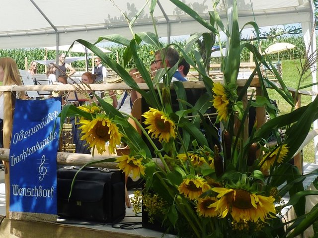 "Odenwälder Trachtenkapelle Wenschdorf-Monbrunn" beim Kapellenfest Monbrunn