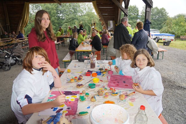 Kreativer Kartoffeldruck