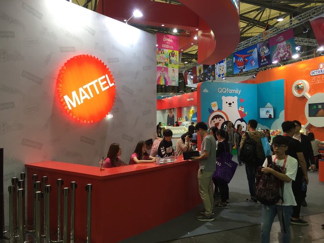 Messestand von Mattel