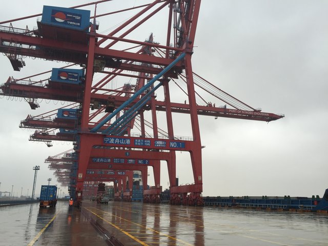 Der Container-Hafen Ningbo/Beilun