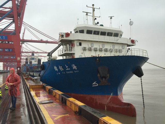 Im Container-Hafen Ningbo/Beilun