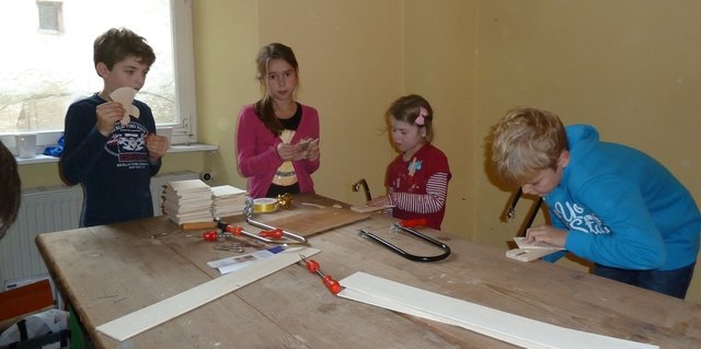 Laubsägearbeiten