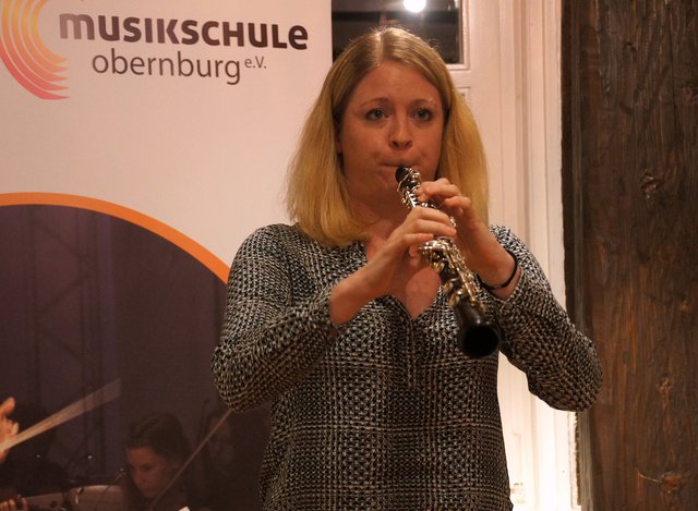 Die Oboe als Solo-Instrument: Künstlerisch ausgefeilt und technisch perfekt gestaltet sich der Vortrag von Silke Augustinski.