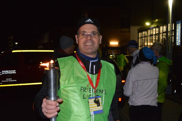 1. Friedenslichtlauf 2016, Organisator Udo Wohlmann - (Bild von Iris Breitenbach)