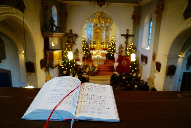 Festgottesdienst am Dreikönigstag 2017 in der Klosterkirche Engelberg bei Großheubach.
