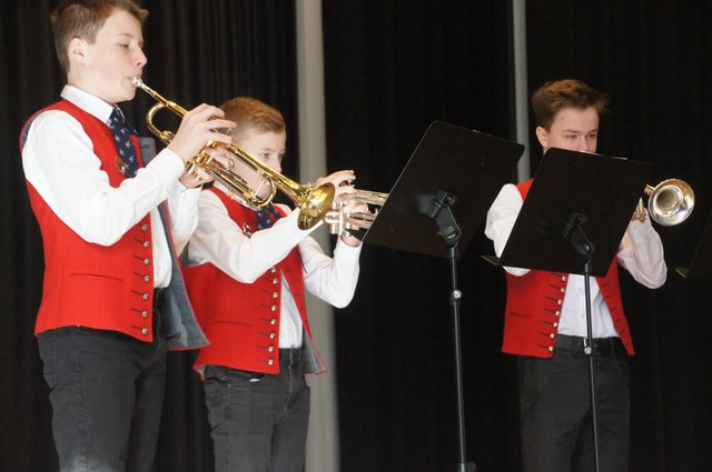 Das Trompetentrio der Fränkischen Rebläuse.