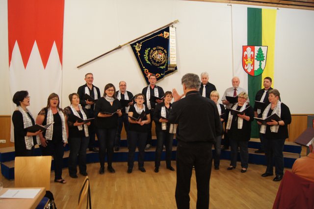 Vocapella Kirchzell unter der Leitung von Hermann Trunk.