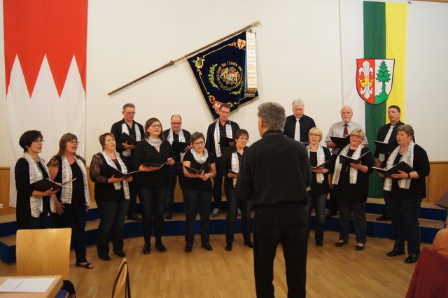 Vocapella Kirchzell unter der Leitung von Hermann Trunk.