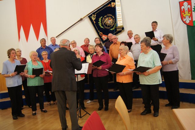 Chorvereinigung Großheubach, Gemischter Chor, unter der Leitung von Adolf Wagner.
