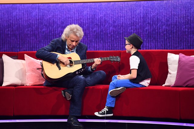 Nils Vandeven bei "Little Big Stars" mit Thomas Gottschalk