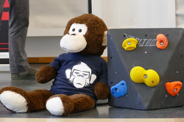 Maskottchen von "Monkey Cage"