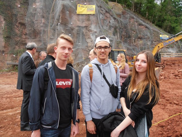 Die Schülervertretung der Mittelschule Miltenberg: (von links) Philipp, Kaan und Jasmin