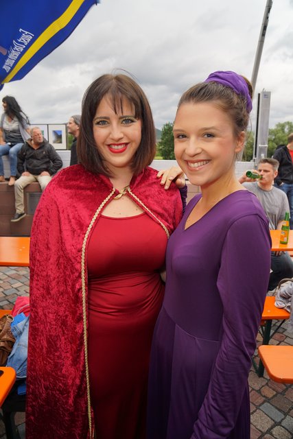 Ein kleine Kostprobe gaben auf dem Miltenberger Mainfest Mitwirkende des in Erlenbach geplanten Musicals "AIDA" im Juli 2017!