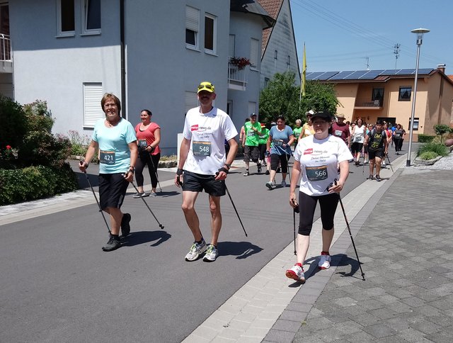 Auf geht's zum Nordic Walking Lauf in Eberstadt