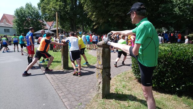 Schnelle Beine brauchen Streching