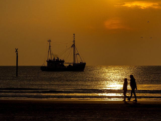 Begegnung am Strand | Foto: Wolfgang Straub