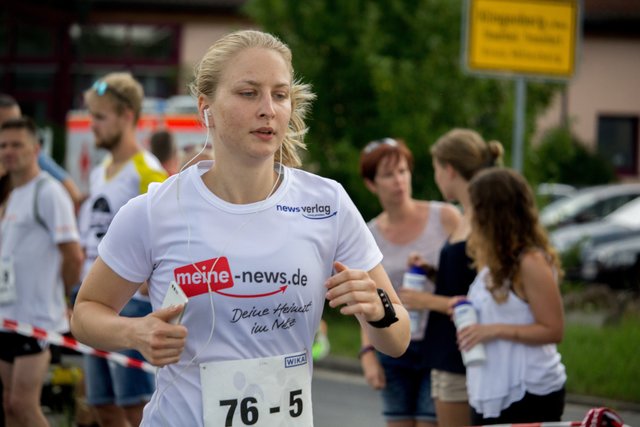 ...Musik an und Lisa Losert ist auf der Strecke. Go, go go!