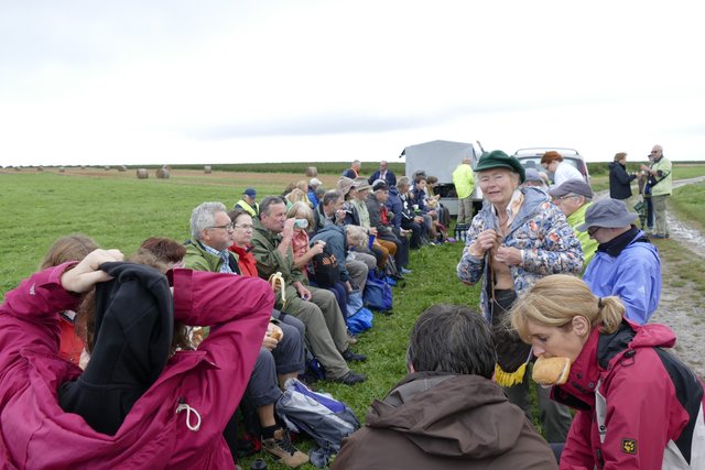 Eine kurze Rast zur Stärkung für den weiteren Weg