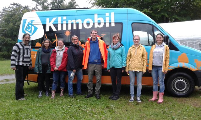 einige Gruppenleiter und das Klimobil-Team