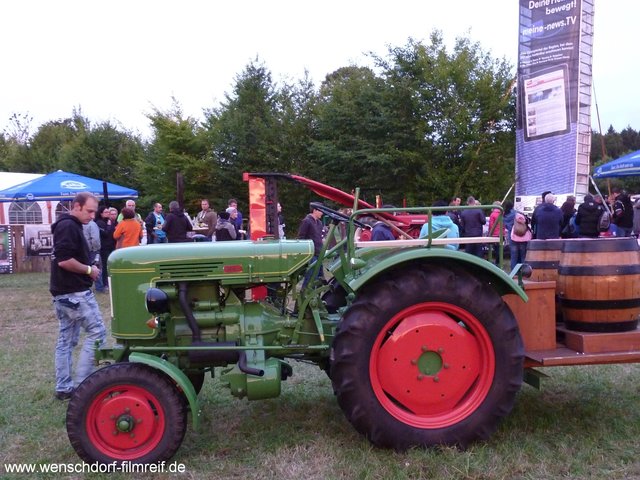 Fendt Dieselross der Aktienbrauerei Kaufbeuren beim Bulldog-Kino in Wenschdorf am 9. September 2017