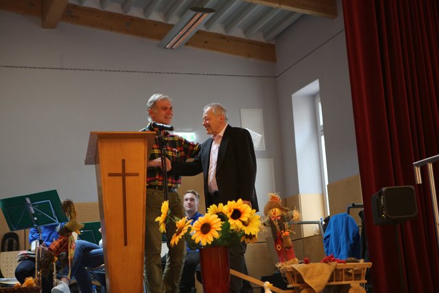 Ekkehard Schaefer (links) und Engelbert Kuhn.