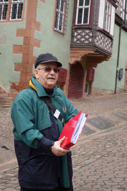 Stadtführung: Reformation u. Gegenreformation - St. Martin in Bürgstadt und St. Laurentius in Miltenberg mit Historiker Wilhelm Otto Keller M.A, (unser Bild) am Sonntag, 29. Oktober, 2017, 14:00-15:30 Uhr.