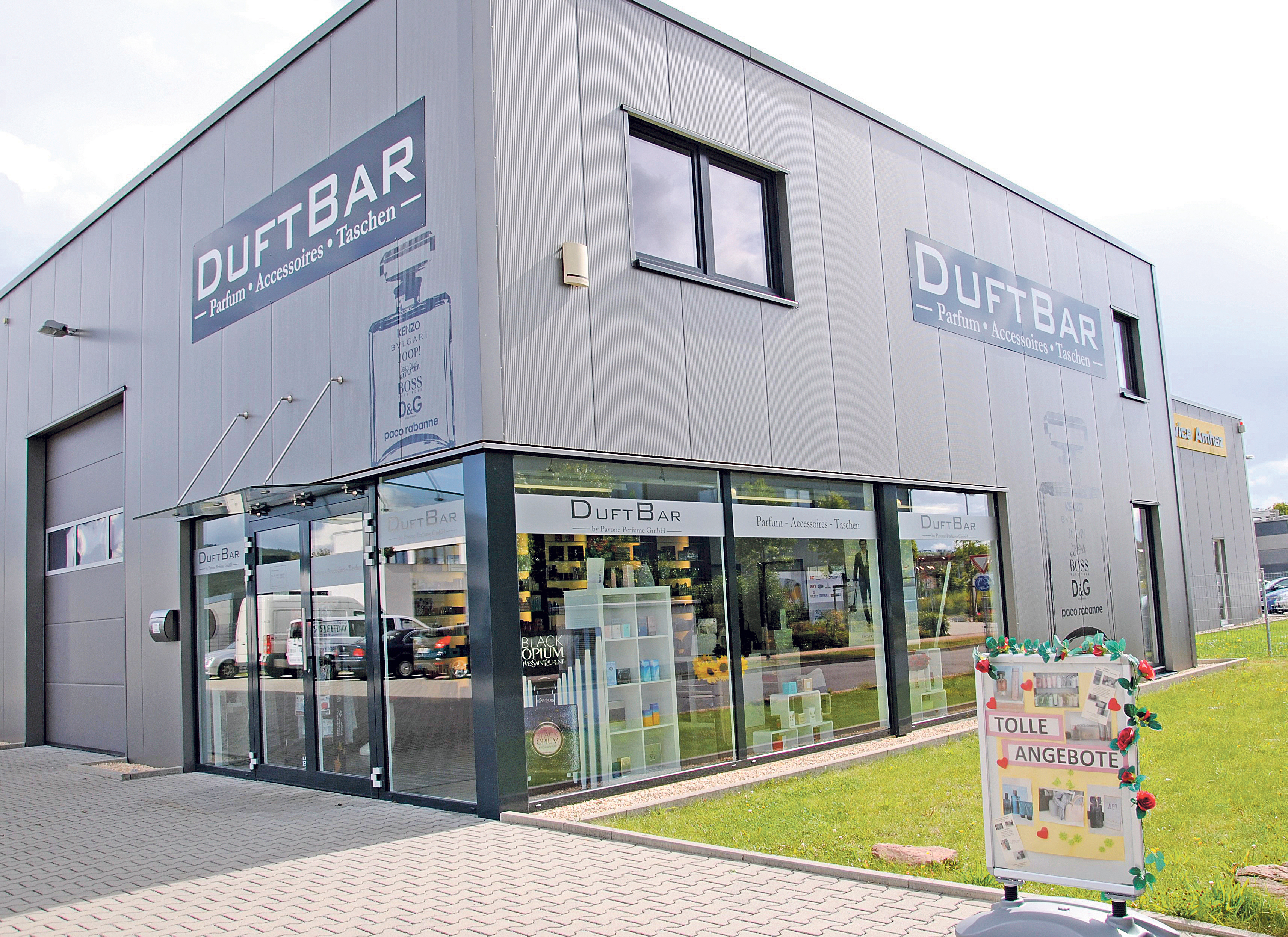 Die DUFTBAR ist leicht zu finden. Sie befindet sich im Industriegebiet von Elsenfeld – zwischen Toom-Baumarkt und Bauer-Markt.