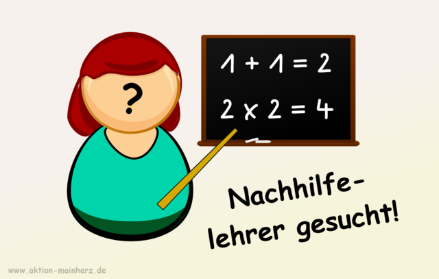 Sophia wünscht sich einen Nachhilfelehrer in Mathe