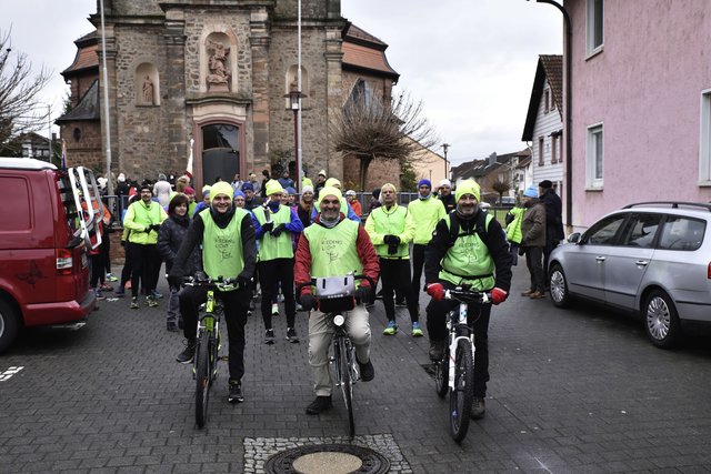 Friedenslichtlauf 2017 von Mainaschaff nach Trennfurt