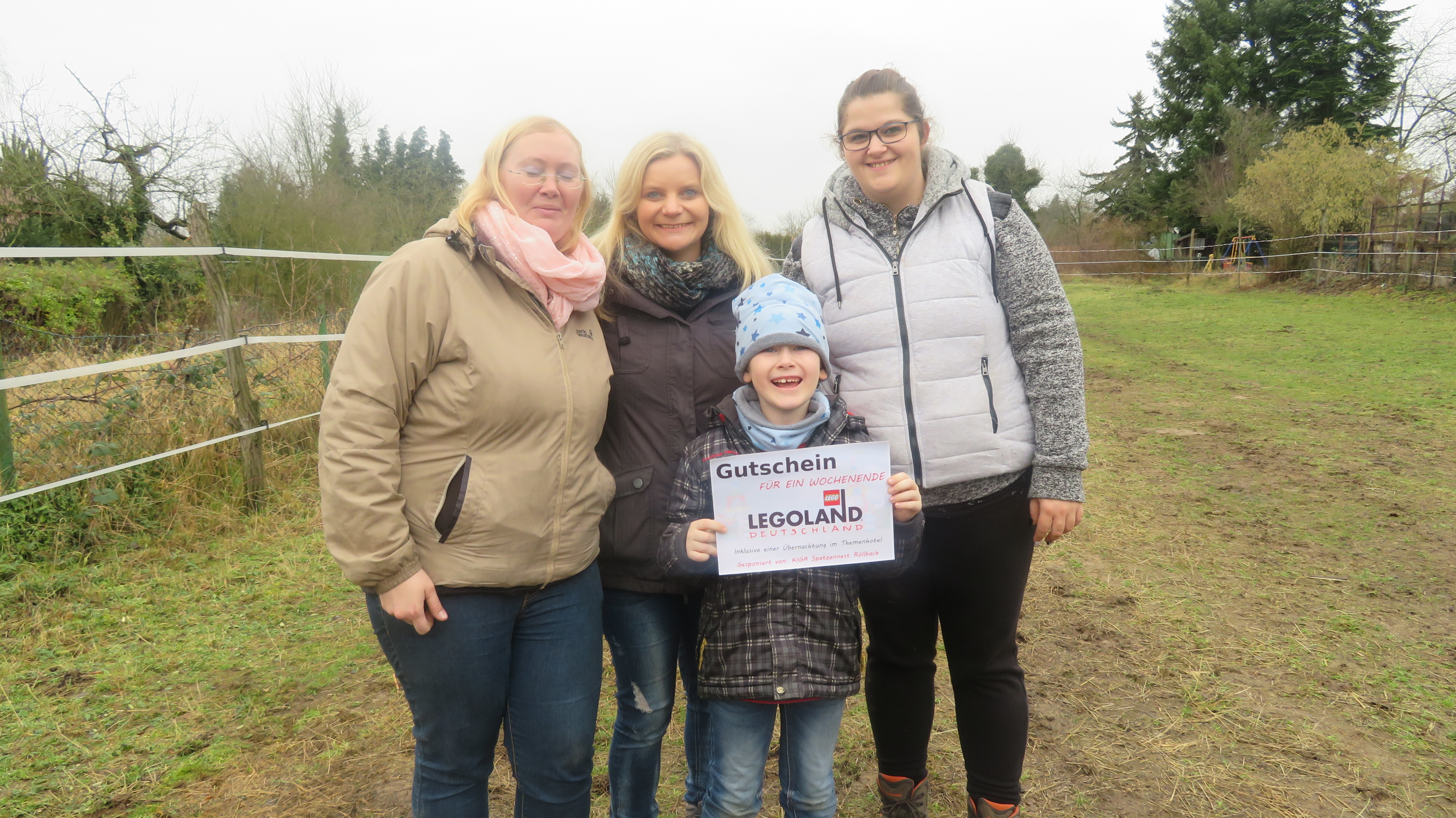 Yvonne, Silke, Ramona und Florian