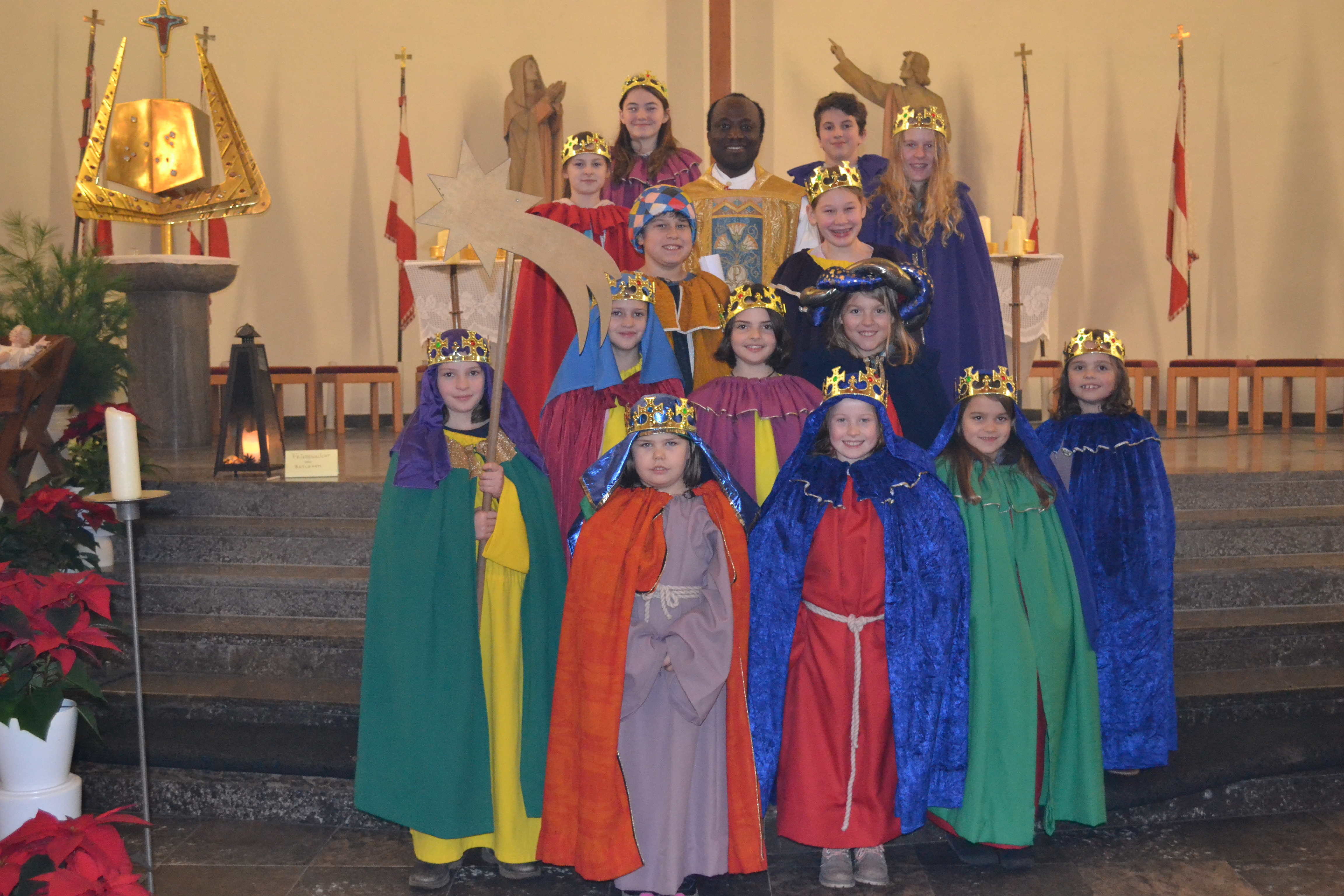 Gruppenfoto von der Aussendung