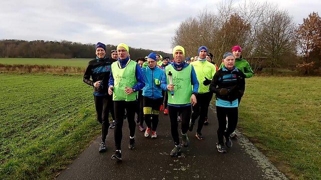 Friedenslichtlauf 2017 von Mainaschaff nach Trennfurt