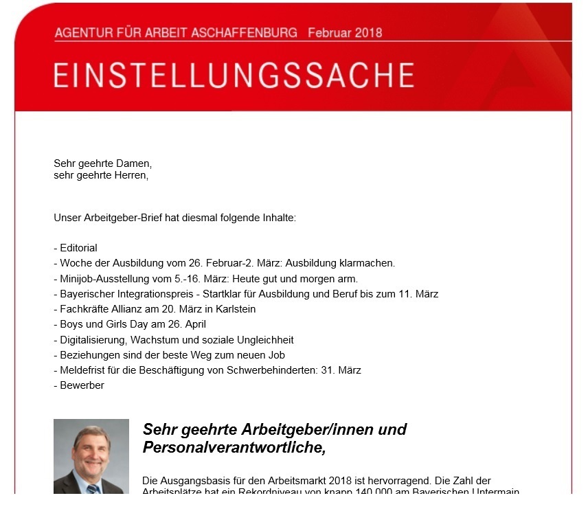 Der neue Arbeitgeber-Brief ist da.