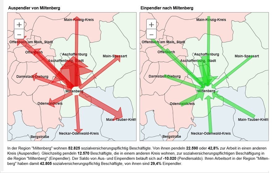 Visualisiert im Pendleratlas.